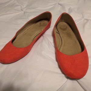 Pink/orange Old Navy flats size 10